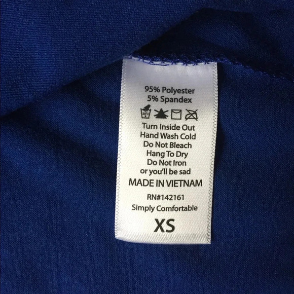 NWT Lularoe blue and silver Irma sz xs - Picture 5 of 5